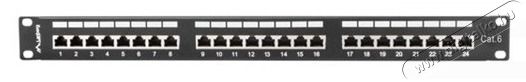 LANBERG PPS6-1024-B 19"/1U 24port Cat6 FTP &aacute;rny&eacute;kolt fekete patch panel H&aacute;ztart&aacute;s / Otthon / K&uuml;lt&eacute;r - Egy&eacute;b h&aacute;ztart&aacute;si term&eacute;k - 466548