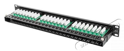 LANBERG PPU5-1048-B 19"/1U 48port Cat5e UTP &aacute;rny&eacute;kolatlan fekete patch panel H&aacute;ztart&aacute;s / Otthon / K&uuml;lt&eacute;r - Egy&eacute;b h&aacute;ztart&aacute;si term&eacute;k - 466552