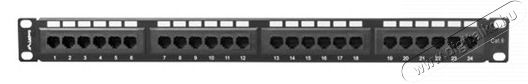 LANBERG PPU6-1024-B 19"/1U 24port Cat6 UTP &aacute;rny&eacute;kolatlan fekete patch panel H&aacute;ztart&aacute;s / Otthon / K&uuml;lt&eacute;r - Egy&eacute;b h&aacute;ztart&aacute;si term&eacute;k - 466547