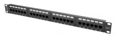 LANBERG PPU6-1024-B 19"/1U 24port Cat6 UTP &aacute;rny&eacute;kolatlan fekete patch panel H&aacute;ztart&aacute;s / Otthon / K&uuml;lt&eacute;r - Egy&eacute;b h&aacute;ztart&aacute;si term&eacute;k - 466547