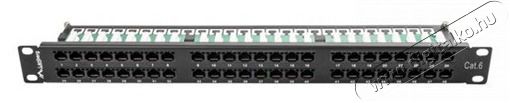 LANBERG PPU6-1048-B 19"/1U 48port Cat6 UTP &aacute;rny&eacute;kolatlan fekete patch panel H&aacute;ztart&aacute;s / Otthon / K&uuml;lt&eacute;r - Egy&eacute;b h&aacute;ztart&aacute;si term&eacute;k - 466553