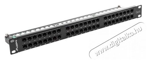 LANBERG PPU6-1048-B 19"/1U 48port Cat6 UTP &aacute;rny&eacute;kolatlan fekete patch panel H&aacute;ztart&aacute;s / Otthon / K&uuml;lt&eacute;r - Egy&eacute;b h&aacute;ztart&aacute;si term&eacute;k - 466553