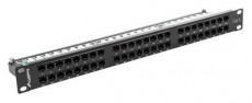 LANBERG PPU6-1048-B 19"/1U 48port Cat6 UTP &aacute;rny&eacute;kolatlan fekete patch panel H&aacute;ztart&aacute;s / Otthon / K&uuml;lt&eacute;r - Egy&eacute;b h&aacute;ztart&aacute;si term&eacute;k - 466553