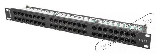 LANBERG PPU6-1048-B 19"/1U 48port Cat6 UTP &aacute;rny&eacute;kolatlan fekete patch panel H&aacute;ztart&aacute;s / Otthon / K&uuml;lt&eacute;r - Egy&eacute;b h&aacute;ztart&aacute;si term&eacute;k - 466553