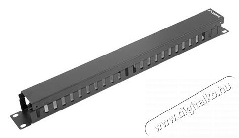LANBERG AK-1201-B 19 1U fekete csatornás kábelvezető Fotó-Videó kiegészítők - Kábel - Egyéb kábel - 466659