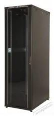 Lande LN-CK42U6060-BL CK 19 42U 600x600 fekete álló rack szekrény Iroda és számítástechnika - Hálózat - Hálózati kiegészítő - 395598