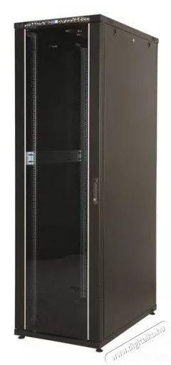 Lande LN-CK42U6060-BL CK 19 42U 600x600 fekete álló rack szekrény Iroda és számítástechnika - Hálózat - Hálózati kiegészítő - 395598