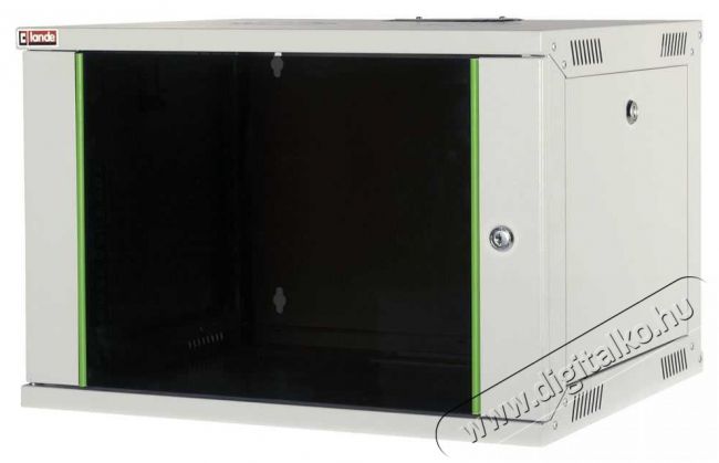 Lande LN-EUBOX09U5460-LG-1 EURObox 19" 9U 540x600 szürke fali rack szekrény Iroda és számítástechnika - Hálózat - Hálózati kiegészítő - 395588
