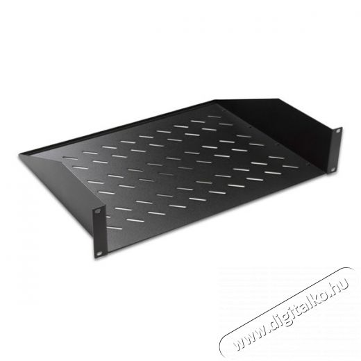 Lande LN-RAF-RMO-2U55-BL 19 550 mm mély 2 ponton rögzíthető Rack tálca - fekete Iroda és számítástechnika - Hálózat - Hálózati kiegészítő - 395572