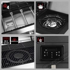 Landmann Fryton 4.1 g&aacute;zgrill be&eacute;p&iacute;tett l&eacute;gs&uuml;tővel, digit&aacute;lis kijelzővel, &ouml;nt&ouml;ttvas főzőfel&uuml;lettel 65x40 cm, 135x53 cm, magass&aacute;g 120 cm H&aacute;ztart&aacute;s / Otthon / K&uuml;lt&eacute;r - K&uuml;lt&eacute;r / kerti term&eacute;k / grill - Kerti grill - 535395