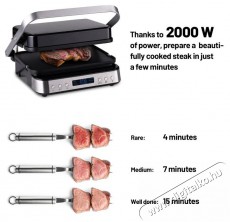 Lauben Contact Grill Deluxe 2000ST Konyhai termékek - Konyhai kisgép (sütés / főzés / hűtés / ételkészítés) - Kontakt grill sütő / sütőlap - 500676