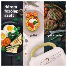 Lauben LBNSM900WW Sandwich Maker 3in1 900 W Konyhai termékek - Konyhai kisgép (sütés / főzés / hűtés / ételkészítés) - Melegszendvics / gofri sütő - 500740