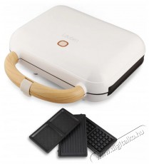Lauben LBNSM900WW Sandwich Maker 3in1 900 W Konyhai termékek - Konyhai kisgép (sütés / főzés / hűtés / ételkészítés) - Melegszendvics / gofri sütő - 500740