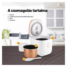 Lauben Multifunction Rice Cooker 1200WR Rose Gold Edition Konyhai termékek - Konyhai kisgép (sütés / főzés / hűtés / ételkészítés) - Rizsfőző - 504780