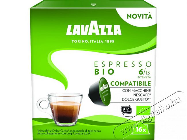 Lavazza Espresso Bio Dolce Gusto kompatibilis kapszula 16x8g Konyhai termékek - Kávéfőző / kávéörlő / kiegészítő - Kávé kapszula / pod / szemes / őrölt kávé - 386438