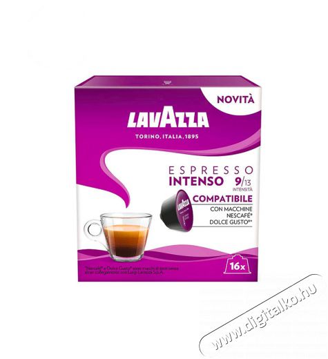 Lavazza Espresso Intenso Dolce Gusto kompatibilis kapszula 16x8g Konyhai termékek - Kávéfőző / kávéörlő / kiegészítő - Kávé kapszula / pod / szemes / őrölt kávé - 386441