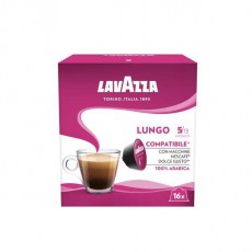 Lavazza Lungo Dolce Gusto kompatibilis kapszula 16x8g Konyhai termékek - Kávéfőző / kávéörlő / kiegészítő - Kávé kapszula / pod / szemes / őrölt kávé - 386448