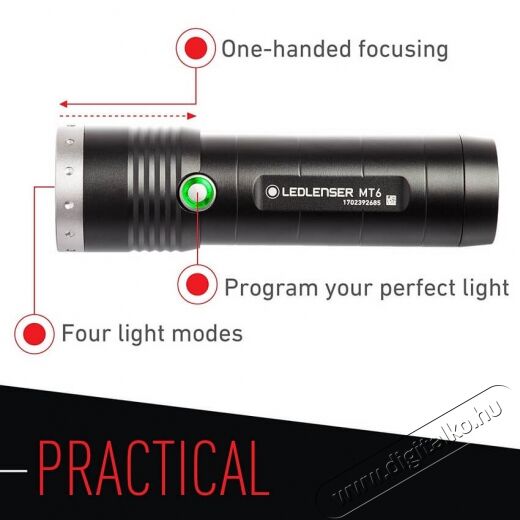 Led Lenser MT6 taktikai lámpa 3xAA Háztartás / Otthon / Kültér - Világítás / elektromosság - Zseblámpa / elemlámpa - 332671