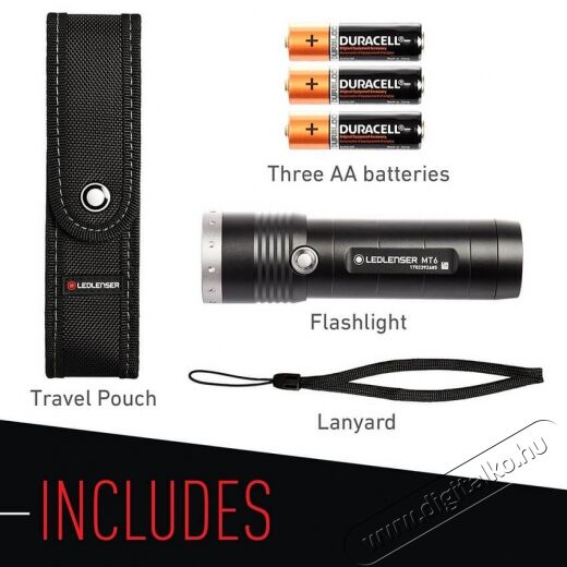 Led Lenser MT6 taktikai lámpa 3xAA Háztartás / Otthon / Kültér - Világítás / elektromosság - Zseblámpa / elemlámpa - 332671