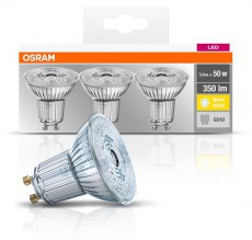 LEDVANCE Osram Base PAR16 műanyag ház/4,3W/350lm/2700K/GU10/dobozos LED spot izzó 3 db Egyéb - Nem forgalmazzuk ! - 390141