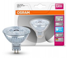 LEDVANCE Osram Star MR16 üveg ház/4,6W/350lm/4000K/GU5.3 LED spot izzó Egyéb - Nem forgalmazzuk ! - 390091