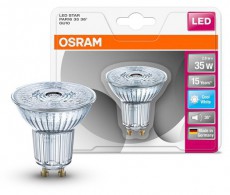 LEDVANCE Osram Star PAR16 üveg ház/2,6W/230lm/4000K/GU10/230V LED spot izzó Egyéb - Nem forgalmazzuk ! - 390245