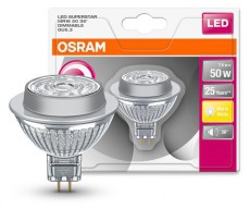 LEDVANCE Osram Superstar MR16 üveg ház/7,8W/621lm/2700K/GU5.3 dimmelhető LED spot izzó Egyéb - Nem forgalmazzuk ! - 390071