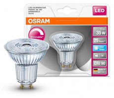 LEDVANCE Osram Superstar PAR16 üveg ház/3,7W/230lm/4000K/GU10/230V dimmelhető LED spot izzó Egyéb - Nem forgalmazzuk ! - 390241