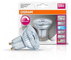 LEDVANCE Osram Superstar PAR16 üveg ház/5,5W/350lm/4000K/GU10/230V dimmelhető LED spot izzó Egyéb - Nem forgalmazzuk ! - 390243