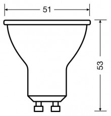 LEDVANCE Osram Value PAR16 műanyag ház/5W/350lm/6500K/GU10/230V/36fok/70lm/W LED spot izzó Egyéb - Nem forgalmazzuk ! - 390137
