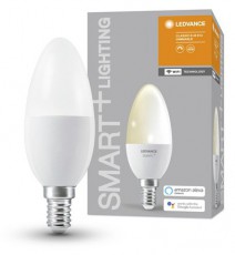 LEDVANCE Smart+ Wifi vez&eacute;rl&eacute;sű 5W 2700K E14 dimmelhető gyertya LED f&eacute;nyforr&aacute;s H&aacute;ztart&aacute;s / Otthon / K&uuml;lt&eacute;r - Vil&aacute;g&iacute;t&aacute;s / elektromoss&aacute;g - E14 foglalat&uacute; izz&oacute; - 391091