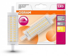 LEDVANCE Osram Superstar műanyag búra/17,5W/2452lm/2700K/R7s dimmelhető LED ceruza izzó Egyéb - Nem forgalmazzuk ! - 394688