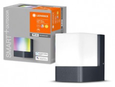 LEDVANCE Smart+ WiFi Cube Wall okos lámpa sötét szürke, színváltós okos, vezérelhető intelligens lámpatest Háztartás / Otthon / Kültér - Világítás / elektromosság - Kerti / kültéri lámpa - 396452