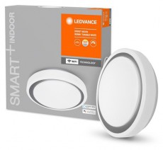 LEDVANCE Smart+ WiFi menny. okos lámpa Ceiling Moon, ezüst gyűrűvel, áll. színhőm. 380mm okos, intelligens lámpatest Háztartás / Otthon / Kültér - Világítás / elektromosság - Fali / mennyezeti lámpa - 396447