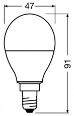 LEDVANCE Osram Star+ RGBW/matt b&uacute;ra/5,5W/470lm/2700K/E14 t&aacute;vir&aacute;ny&iacute;that&oacute; LED kisg&ouml;mb izz&oacute; H&aacute;ztart&aacute;s / Otthon / K&uuml;lt&eacute;r - Vil&aacute;g&iacute;t&aacute;s / elektromoss&aacute;g - L&aacute;mpa kieg&eacute;sz&iacute;tő - 410053