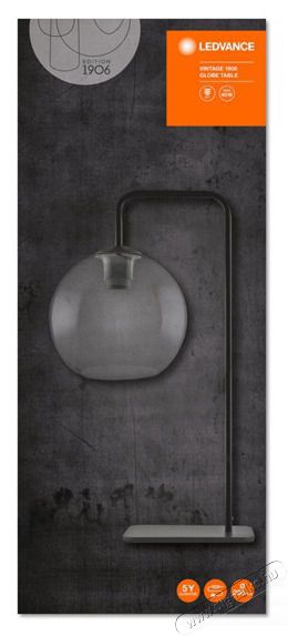 LEDVANCE Vintage 1906 Globe 200 mm/max. 60W/1xE27/54 cm magas asztali lámpa Háztartás / Otthon / Kültér - Világítás / elektromosság - Asztali lámpa - 431612