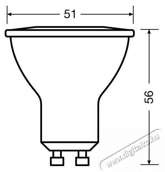 LEDVANCE Osram Value PAR16 műanyag h&aacute;z/6,9W/575lm/2700K/GU10/230V/120fok/83lm/W LED spot izz&oacute; Fot&oacute;-Vide&oacute; kieg&eacute;sz&iacute;tők - Vaku kieg&eacute;sz&iacute;tő - Izz&oacute; / villan&oacute;cső - 433850