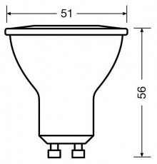 LEDVANCE Osram Value PAR16 műanyag h&aacute;z/6,9W/575lm/2700K/GU10/230V/120fok/83lm/W LED spot izz&oacute; Fot&oacute;-Vide&oacute; kieg&eacute;sz&iacute;tők - Vaku kieg&eacute;sz&iacute;tő - Izz&oacute; / villan&oacute;cső - 433850