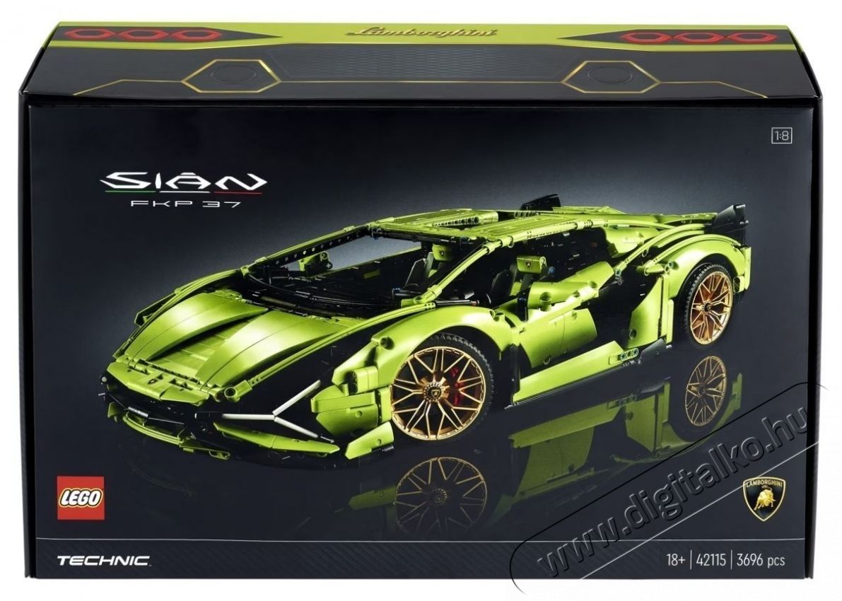 LEGO Technic - Lamborghini Si&aacute;n FKP 37 (42115) H&aacute;ztart&aacute;s / Otthon / K&uuml;lt&eacute;r - J&aacute;t&eacute;k / Sport - Kreat&iacute;v / k&eacute;szs&eacute;gfejlesztő j&aacute;t&eacute;k - 531283