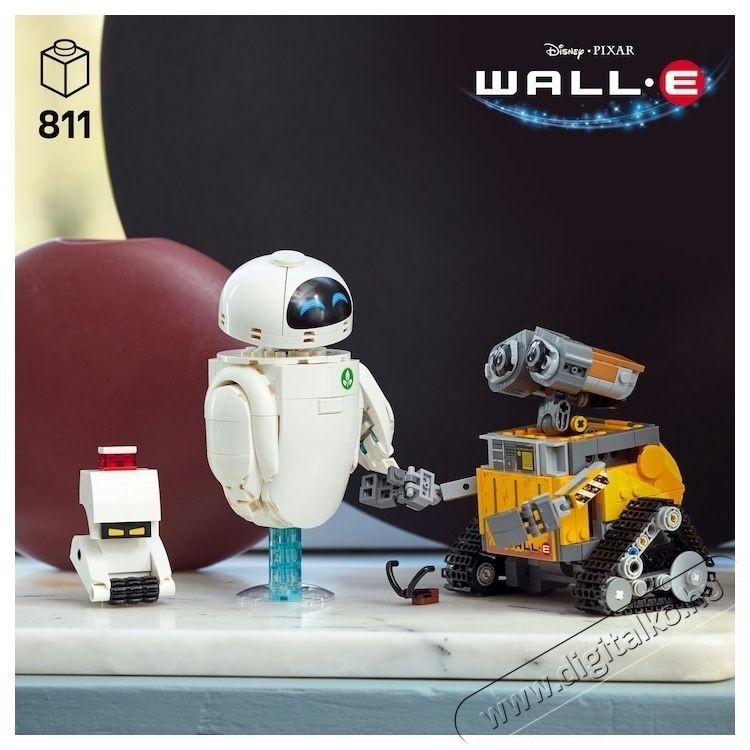 LEGO Disney - WALL-E &eacute;s EVA (43279) H&aacute;ztart&aacute;s / Otthon / K&uuml;lt&eacute;r - J&aacute;t&eacute;k / Sport - Kreat&iacute;v / k&eacute;szs&eacute;gfejlesztő j&aacute;t&eacute;k - 531295