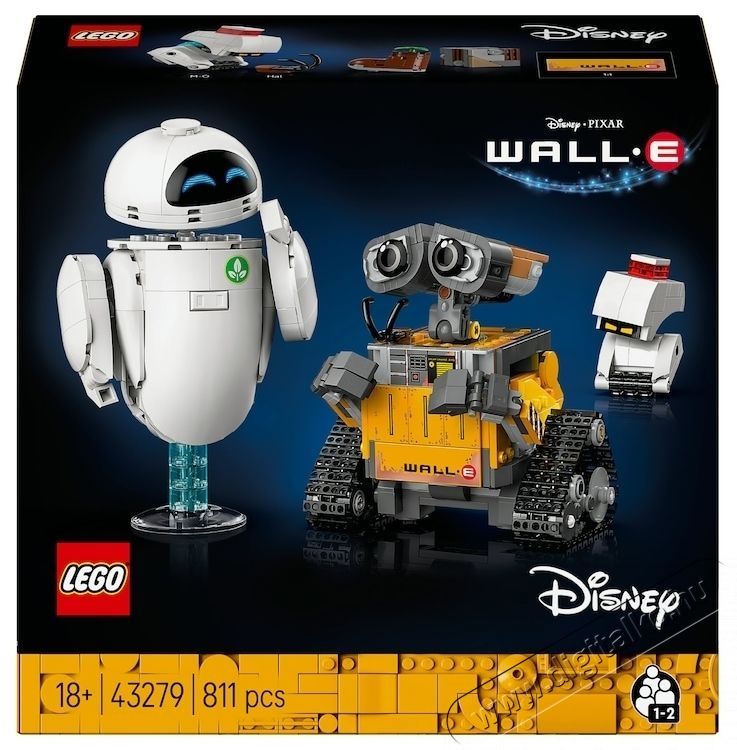 LEGO Disney - WALL-E &eacute;s EVA (43279) H&aacute;ztart&aacute;s / Otthon / K&uuml;lt&eacute;r - J&aacute;t&eacute;k / Sport - Kreat&iacute;v / k&eacute;szs&eacute;gfejlesztő j&aacute;t&eacute;k - 531295