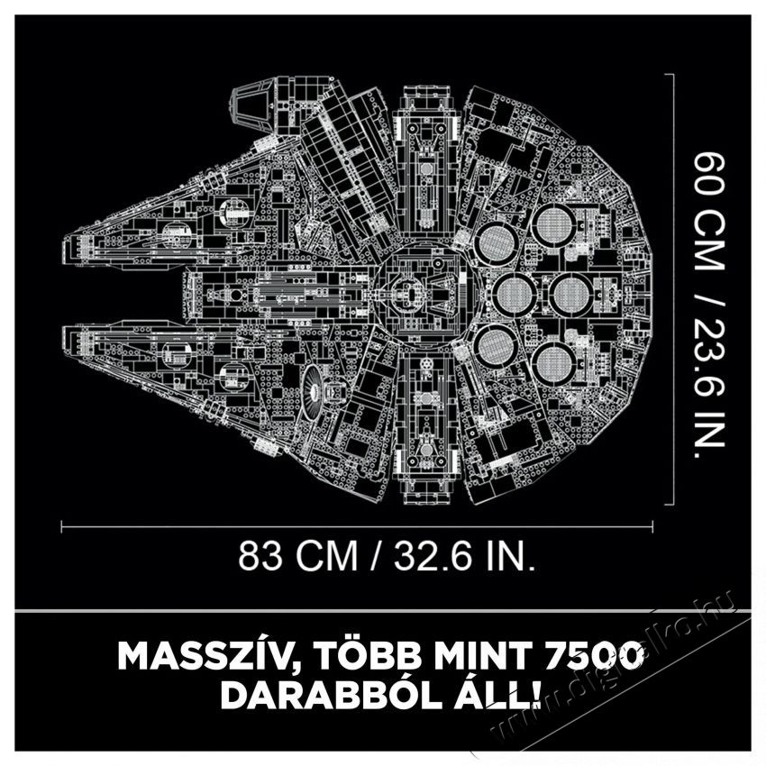 LEGO Star Wars - Millenium Falcon (75192) H&aacute;ztart&aacute;s / Otthon / K&uuml;lt&eacute;r - J&aacute;t&eacute;k / Sport - Kreat&iacute;v / k&eacute;szs&eacute;gfejlesztő j&aacute;t&eacute;k - 531356