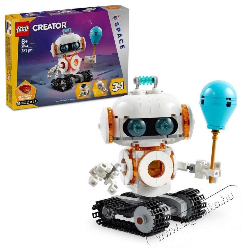 LEGO Creator 3in1 Űrrobot 31164 H&aacute;ztart&aacute;s / Otthon / K&uuml;lt&eacute;r - J&aacute;t&eacute;k / Sport - Kreat&iacute;v / k&eacute;szs&eacute;gfejlesztő j&aacute;t&eacute;k - 531387