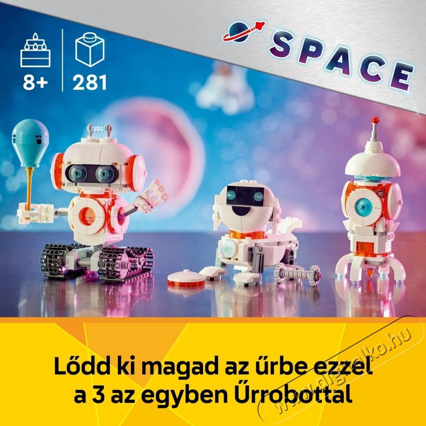 LEGO Creator 3in1 Űrrobot 31164 H&aacute;ztart&aacute;s / Otthon / K&uuml;lt&eacute;r - J&aacute;t&eacute;k / Sport - Kreat&iacute;v / k&eacute;szs&eacute;gfejlesztő j&aacute;t&eacute;k - 531387