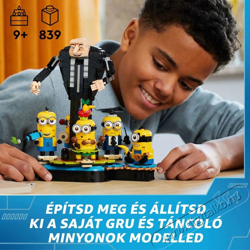 LEGO Gru 4. Kocka Gru &eacute;s minyonok 75582 H&aacute;ztart&aacute;s / Otthon / K&uuml;lt&eacute;r - J&aacute;t&eacute;k / Sport - Kreat&iacute;v / k&eacute;szs&eacute;gfejlesztő j&aacute;t&eacute;k - 531388