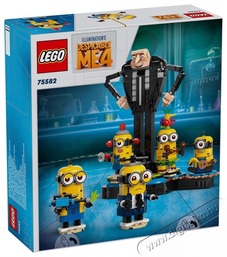 LEGO Gru 4. Kocka Gru &eacute;s minyonok 75582 H&aacute;ztart&aacute;s / Otthon / K&uuml;lt&eacute;r - J&aacute;t&eacute;k / Sport - Kreat&iacute;v / k&eacute;szs&eacute;gfejlesztő j&aacute;t&eacute;k - 531388