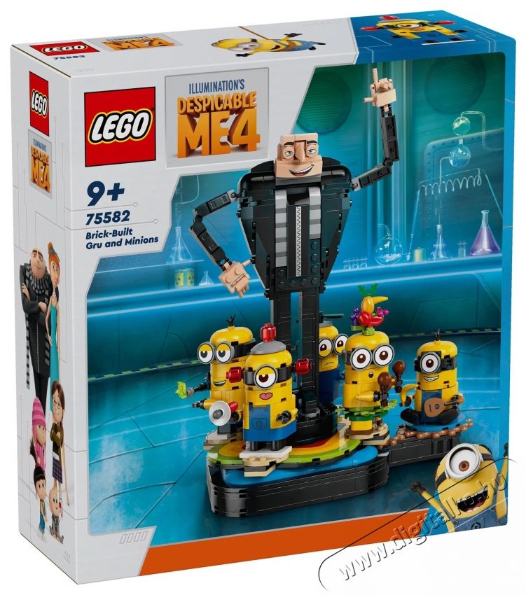 LEGO Gru 4. Kocka Gru &eacute;s minyonok 75582 H&aacute;ztart&aacute;s / Otthon / K&uuml;lt&eacute;r - J&aacute;t&eacute;k / Sport - Kreat&iacute;v / k&eacute;szs&eacute;gfejlesztő j&aacute;t&eacute;k - 531388