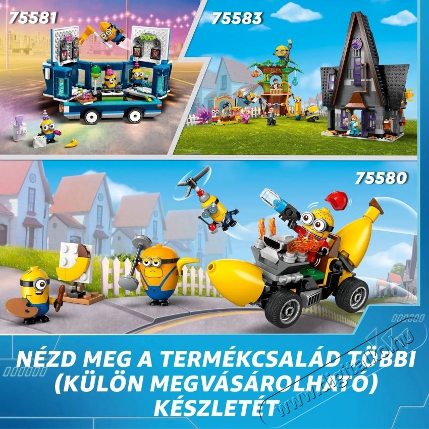 LEGO Gru 4. Kocka Gru &eacute;s minyonok 75582 H&aacute;ztart&aacute;s / Otthon / K&uuml;lt&eacute;r - J&aacute;t&eacute;k / Sport - Kreat&iacute;v / k&eacute;szs&eacute;gfejlesztő j&aacute;t&eacute;k - 531388