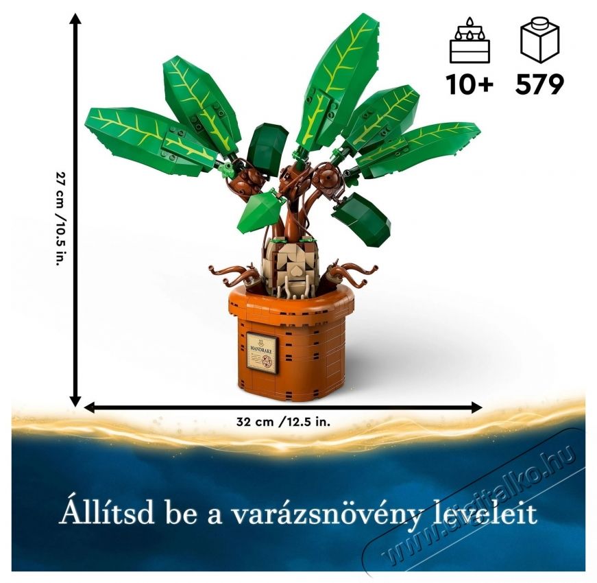 LEGO Harry Potter 76433 Mandrag&oacute;ra H&aacute;ztart&aacute;s / Otthon / K&uuml;lt&eacute;r - J&aacute;t&eacute;k / Sport - Kreat&iacute;v / k&eacute;szs&eacute;gfejlesztő j&aacute;t&eacute;k - 531433