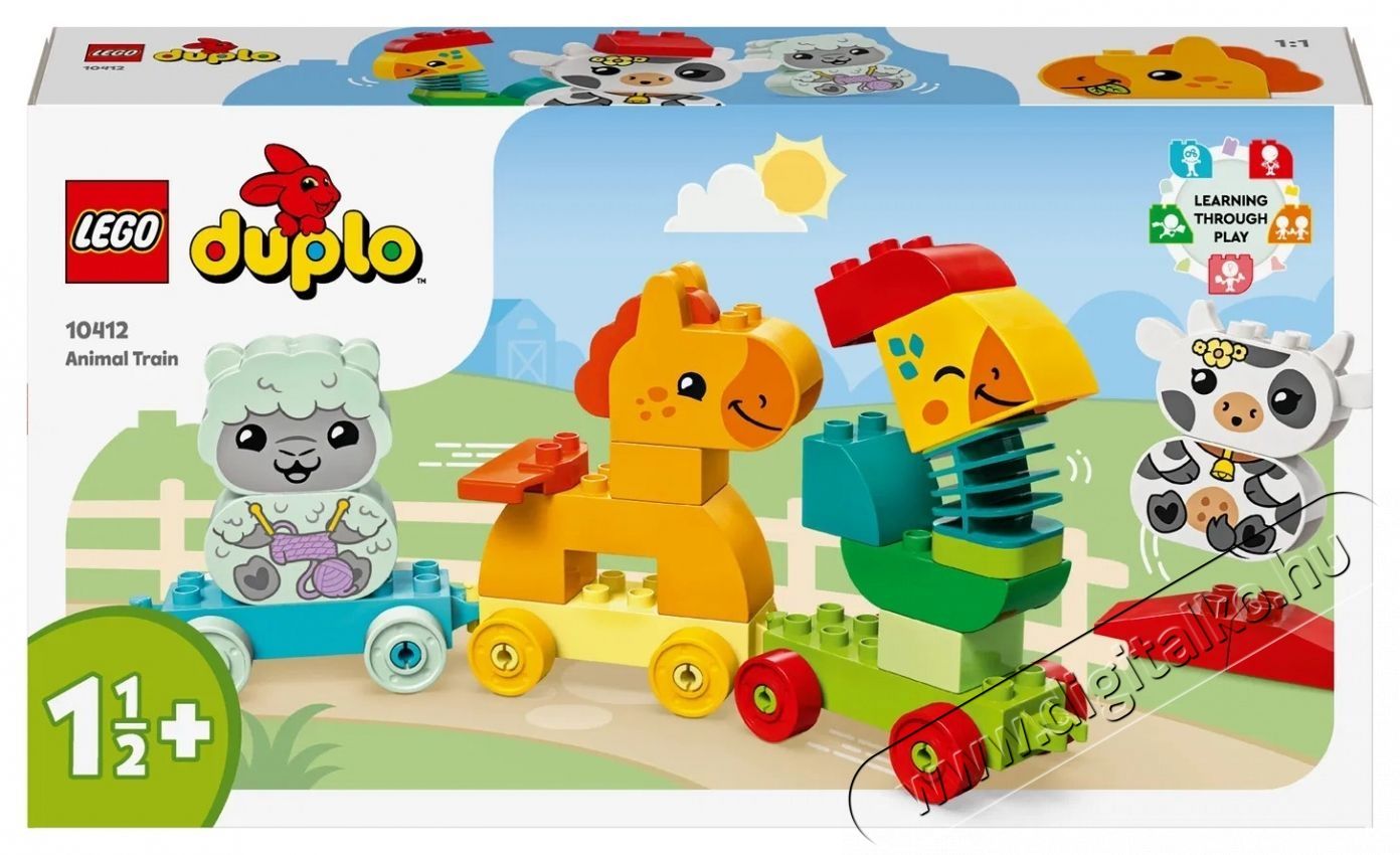 LEGO DUPLO  10412 &Aacute;llatok a vonaton H&aacute;ztart&aacute;s / Otthon / K&uuml;lt&eacute;r - J&aacute;t&eacute;k / Sport - Kreat&iacute;v / k&eacute;szs&eacute;gfejlesztő j&aacute;t&eacute;k - 531902
